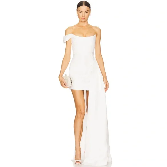 Sau Lee Brenda Dress White Size 2 - Picture 10 of 10